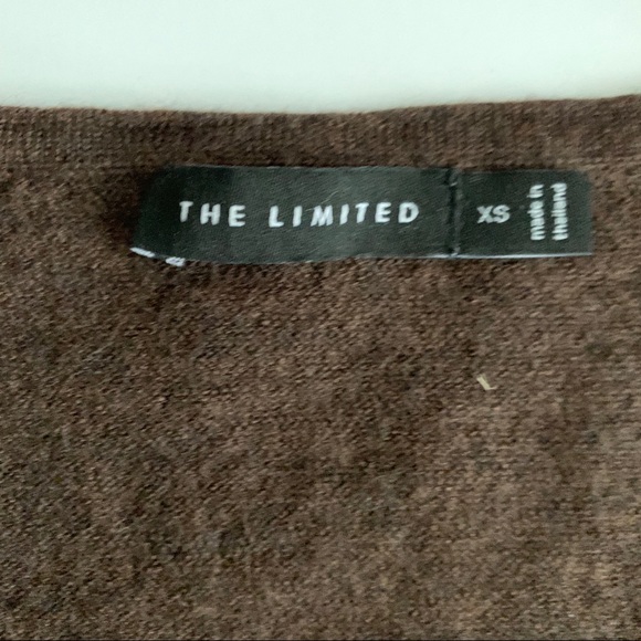 Y2K The Limited Brown V-Neck Long Sweater Size X-Small - Picture 5 of 7
